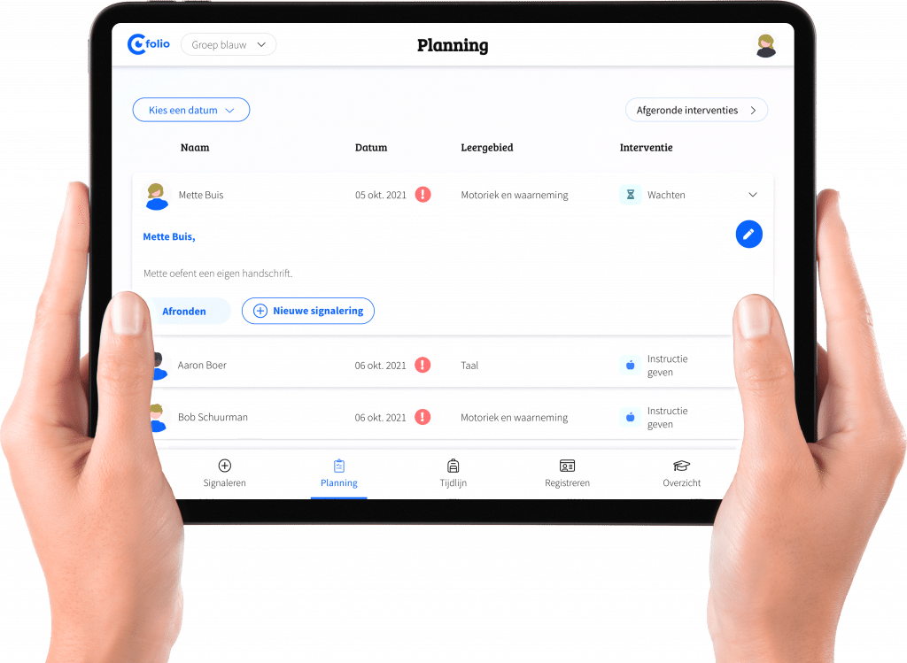 Overzichtelijke planning